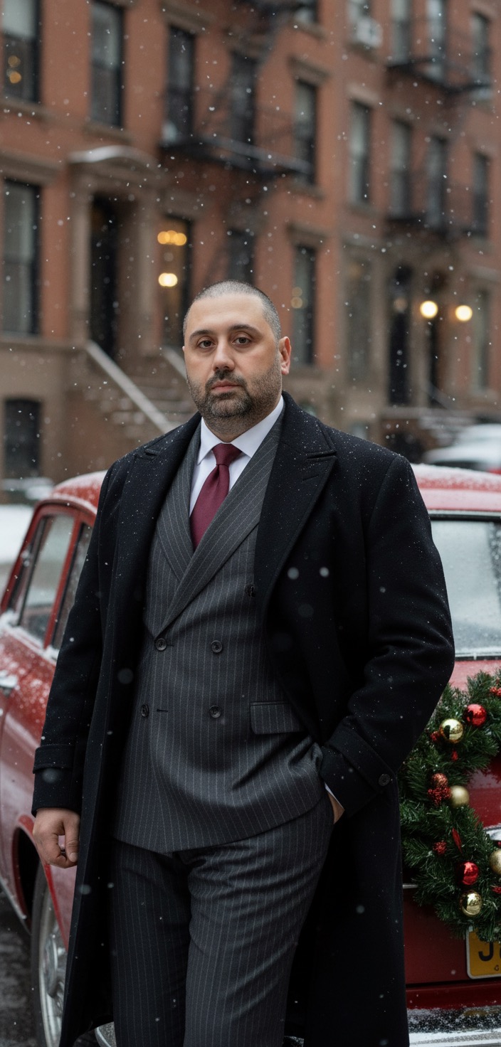 Sokrat Arzumanyan in a pinstripe suit